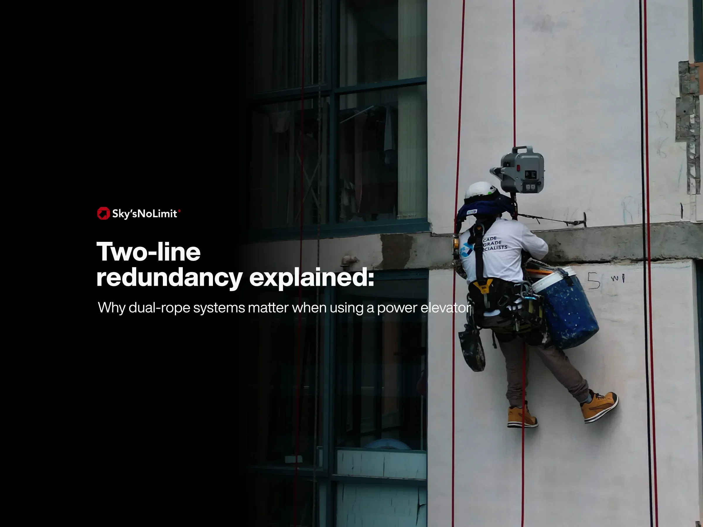 Two-line redundancy explained: why dual-rope systems matter when using a power elevator